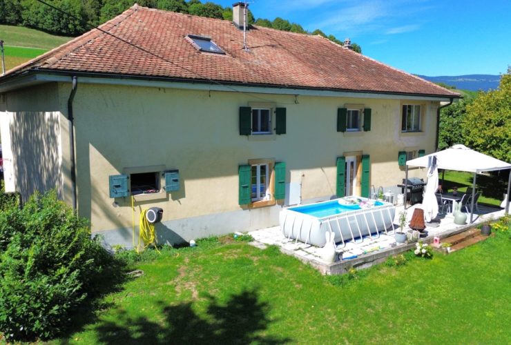 Propriété individuelle de 6.5 pièces à Champvent. Vue imprenable.