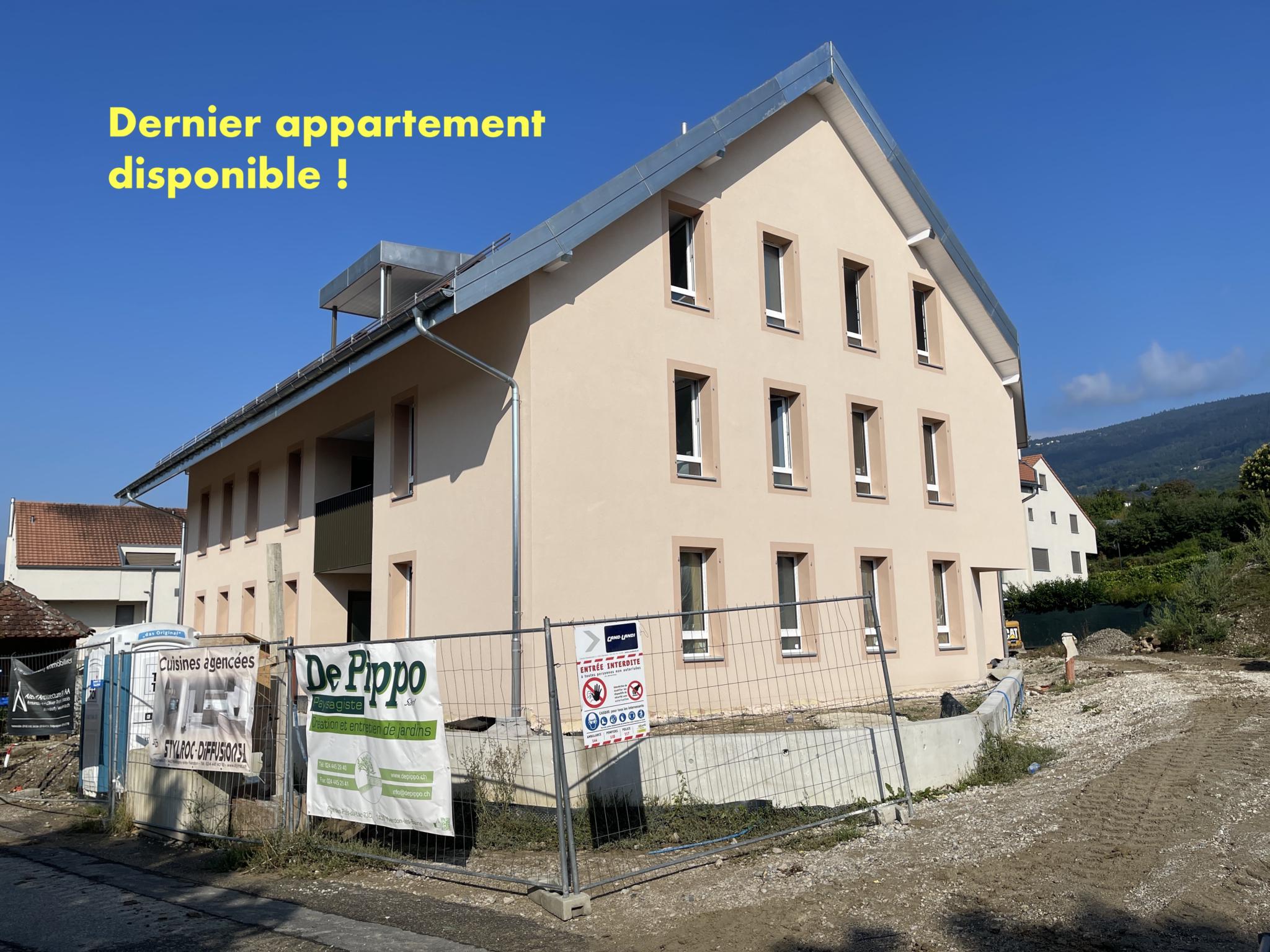 APPARTEMENT NEUF ! Dernière opportunité. 3.5 pièces avec balcon et vue sur le Jura