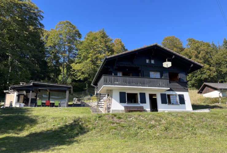 Situation unique pour ce chalet parfaitement entretenu ! Pas de vis-à-vis, magnifique dégagement et tranquillité absolue