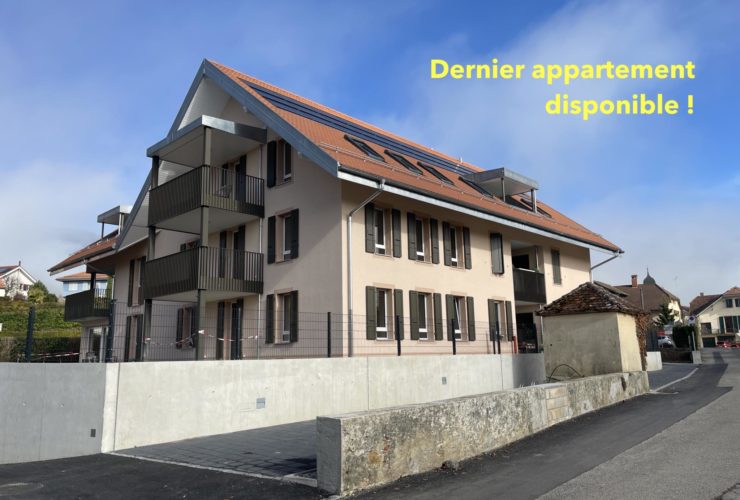 APPARTEMENT NEUF ! Dernière opportunité. 3.5 pièces avec balcon et vue sur le Jura