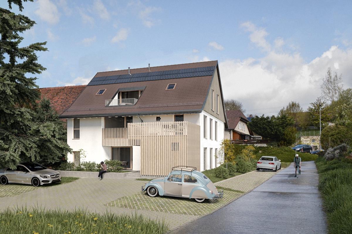 3 appartements à vendre sur plan - 4.5 et 5.5 pièces avec jardin, terrasse ou loggia - A seulement 6 km d'Yverdon