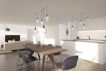 5.5 pièces à vendre sur plan. Environ 125 m2. Grande terrasse. Magnifique dégagement sur la chaîne des Alpes