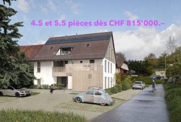 Nouvelle promotion de 3 logements à Cronay. Magnifique dégagement sur les Alpes. 4.5 et 5.5 pièces dès CHF 815'000.--.