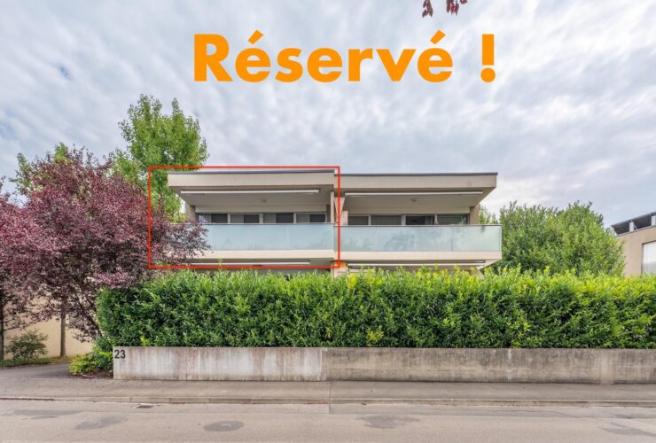 Réservé ! Bel appartement de 4.5 pièces avec grand balcon à deux pas du centre-ville, Rue Saint-Georges